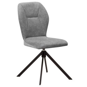 Esstisch Stühle Corres in Grau um 360 Grad drehbar (2er Set) – Ansicht 2