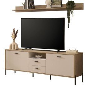 Wohnwand Zimena in modernem Design 40 cm tief (dreiteilig) – Ansicht 5