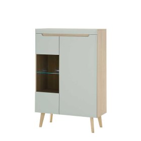 Wohnwand Casmas im Skandi Design in Mintgrün (vierteilig) – Ansicht 9