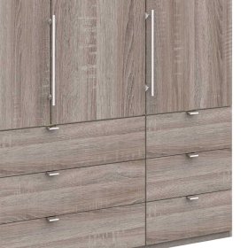 2 türiger Jugend Kleiderschrank Vasilio mit Schubladen modern – Ansicht 4
