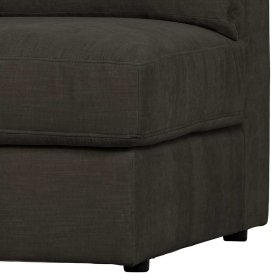 Sofa Modul Eckelement Trois in Anthrazit Rücken echt bezogen – Ansicht 10