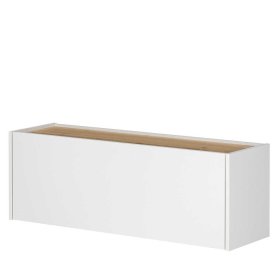 Anbauwand mit Homeoffice Rascian in Weiß und Wildeichefarben (fünfteilig) – Ansicht 8