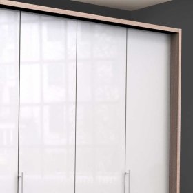 Großer Falttüren Schrank Andryas mit sechs Schubladen modern – Ansicht 5