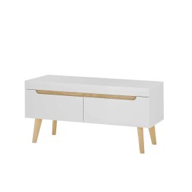 Wohnzimmer Schrankwand Jasturian im Skandi Design mit Holzgestellen (dreiteilig) – Ansicht 4