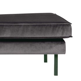 Sofa Recamiere Casilla mit Armlehne links in Anthrazit Samtbezug – Ansicht 4