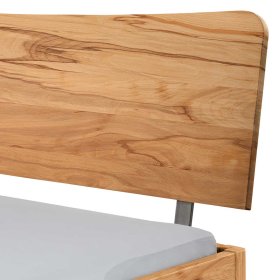 Massives Wildbuche Bett Persona 140x200 cm - 84 cm hoch – Ansicht 4