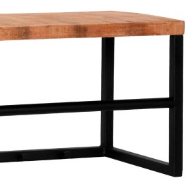 Wandgarderobe Rollandino aus Mangobaum Massivholz und Metall – Ansicht 3