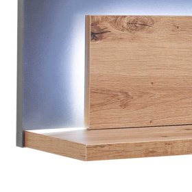 Wandboard Lucisa in Eiche Optik und Anthrazit modern – Ansicht 3