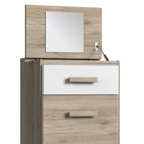Schminkkommode Nokadura mit vier Schubladen 121 cm hoch – Ansicht 3