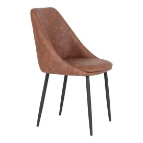 Tischgruppe modern Gilanco Stühle Kunstleder Tisch Eiche & Stahl (siebenteilig) – Ansicht 8