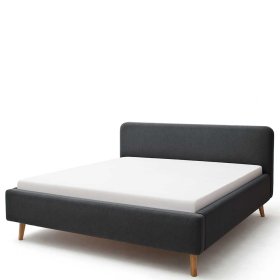 Polsterbett Howland in Anthrazit Webstoff modern – Ansicht 4