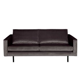 Sofa 2-Sitzer Casilla in Anthrazit in eckiger Form – Ansicht 2