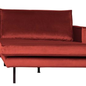 Sofaecke Klasvan in Kastanienfarben Samt 300 cm breit – Ansicht 8