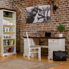 Schreibtisch Asendra im Landhausstil mit Türen – Ansicht 13