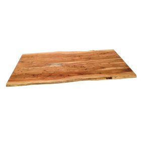 Holztisch Baumkante Crabina aus Akazie Massivholz und Metall – Ansicht 5