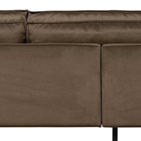 Couch Majero in Taupe Webstoff im Retro Look – Ansicht 7