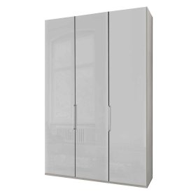 Schlafzimmerschrank Velverana in Weiß glasbeschichtet Made in Germany – Ansicht 1