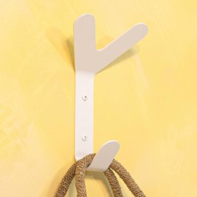 Metall Hängegarderobe Jailus in Weiß für die Wandmontage – Ansicht 2