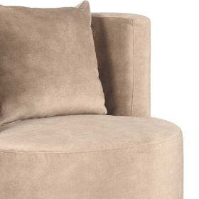 Wohnzimmersessel Beno aus Velours 75 cm hoch – Ansicht 9