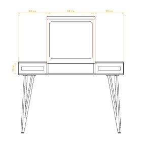 Spiegelkommode Cariasca aus Wildeiche Massivholz 120 cm breit – Ansicht 7