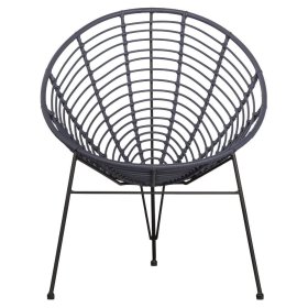 Gartensessel Numrek in Blauschwarz im Retrostil (2er Set) – Ansicht 3