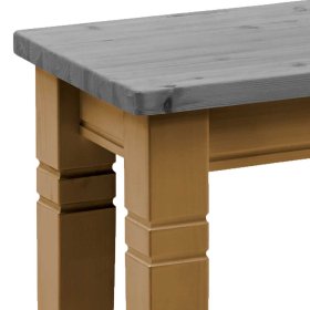 Küchenbank Legero in Grau und Kiefer Laugenfarben mit 46 cm Sitzhöhe – Ansicht 4