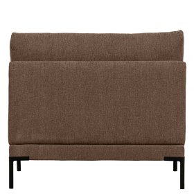 Modul Sofa Element Rio in Braun mit Vierfußgestell aus Metall – Ansicht 5