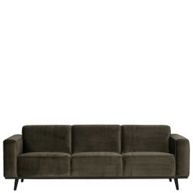 Dreisitzer Couch Kiana in Dunkelgrün Samt 230 cm breit – Ansicht 2