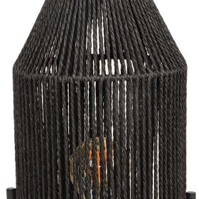 Tischlampe Racussa aus Jute und Metall 35 cm hoch – Ansicht 4