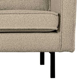 Daybed Retro Stil Catanias in Beige Boucle mit Fußgestell aus Metall – Ansicht 4