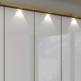 Falttüren Schlafzimmerschrank Waluva in Weiß und Eiche Bianco modern – Ansicht 10