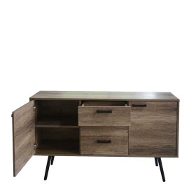 Esszimmersideboard Mooning in Holzoptik Braun mit drei Schubladen – Ansicht 5