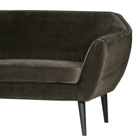 Couch Adamsa in Dunkelgrün Used Optik mit Webstoff – Ansicht 5