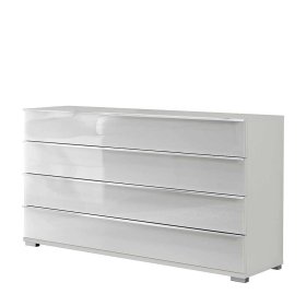 Sideboard Bean mit vier Schubladen in Weiß – Ansicht 1