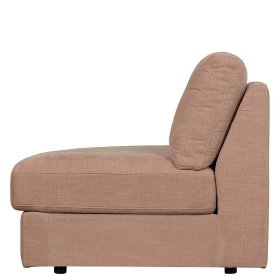Modulsofa Abschluss Element links Oktamian aus Webstoff in Rosa – Ansicht 6
