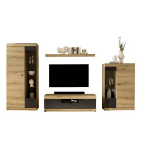 Wohnwand Badehma in modernem Design 330 cm breit (vierteilig) – Ansicht 3