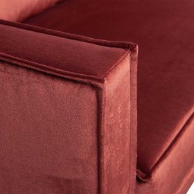 Sofaecke Klasvan in Kastanienfarben Samt 300 cm breit – Ansicht 9