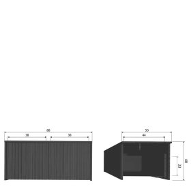 TV Board Foliage im Skandi Design in Esche dunkel – Ansicht 9