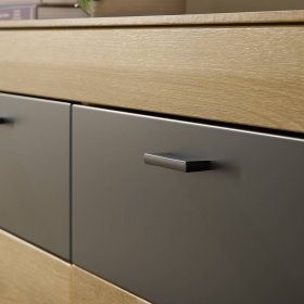 Sideboard Badehma in Dunkelgrau und Eichefarben – Ansicht 7