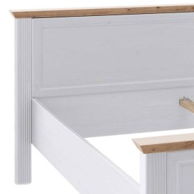 Schlafzimmer Dymco im Landhausstil in Holzoptik Pinie weiß (fünfteilig) – Ansicht 4