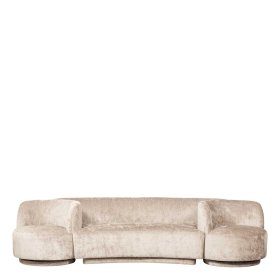 Modulsofa Yonella in Beige - 290 cm breit (dreiteilig) – Ansicht 3