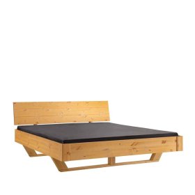 Doppelbett Demy aus Kiefer Massivholz auf Kufen – Ansicht 1
