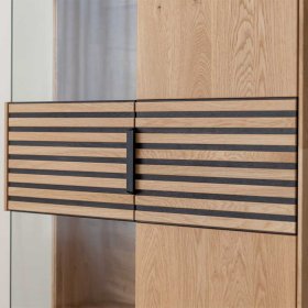 Highboard Deruta mit Glastür und LED Beleuchtung – Ansicht 6