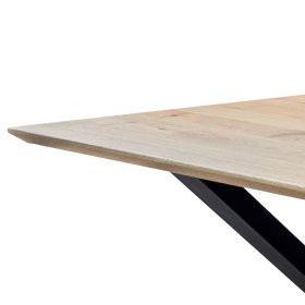 Esstisch Zumora im Industry und Loft Stil mit X Gestell – Ansicht 4