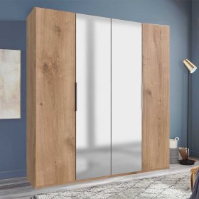 Kleiderschrank mit Spiegeltüren Grenvana Made in Germany - 200 cm breit – Ansicht 2