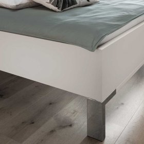 Doppelbett Bean in modernem Design in Weiß – Ansicht 5