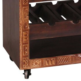 Küchenwagen Mysore aus Teak Recyclingholz im Kolonialstil – Ansicht 7