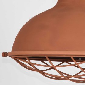 Pendelleuchte Deflorenca in Rostfarben aus Metall – Ansicht 4