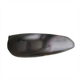 Metall Wandboard Mirzamo in Schwarz geschwungene Form – Ansicht 1