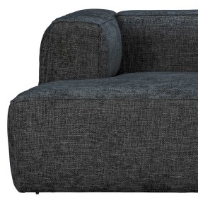 Ecksofa mit Stoffbezug Arona in Dunkelgrau mit vier Sitzplätzen – Ansicht 6